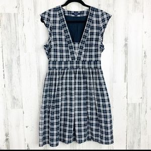 Madewell V-neck Sleeveless Fully Lined Dress